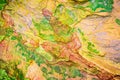 Colourful sedimentary rocks formed by the accumulation of sediments Ã¢â¬â natural rock layers backgrounds, patterns and textures -